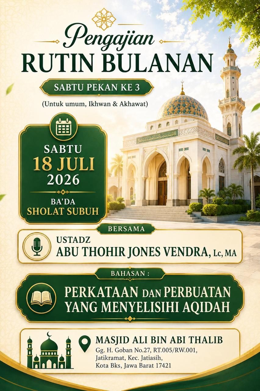 Poster Perkataan dan Perbuatan yang Menyelisihi Aqidah